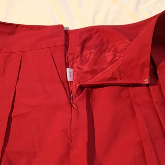 Ann taylor loft petites size 6 red skirt - Picture 3 of 3